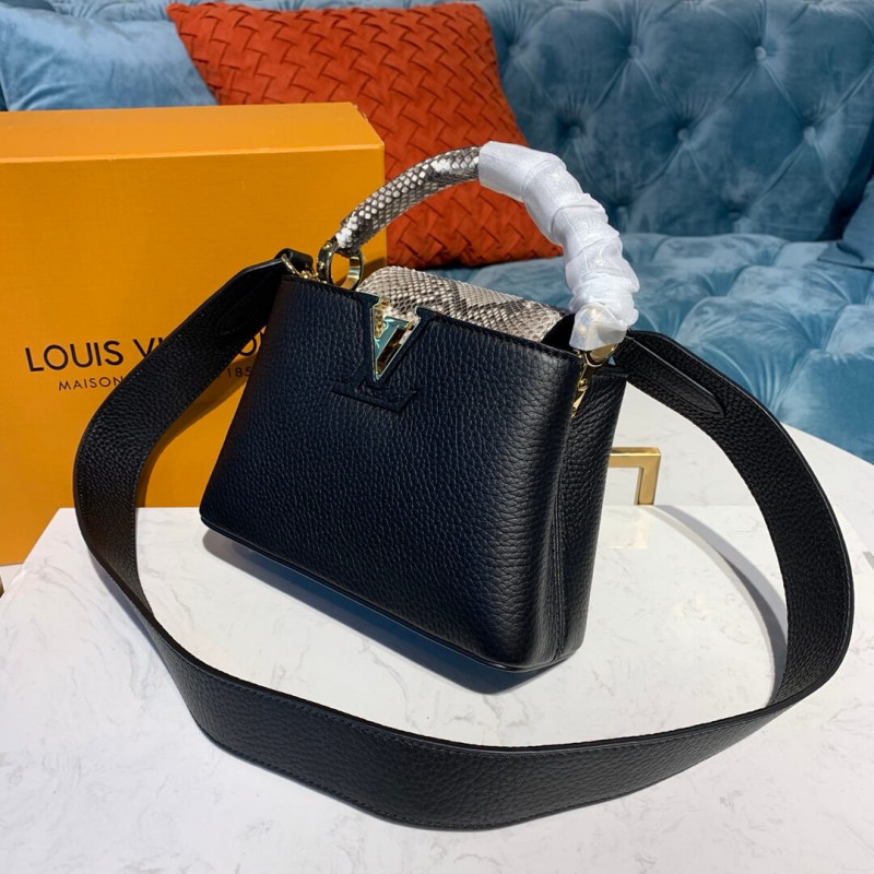 Wholesale Luxury Louis Vuitton Taurillon And Python Leather Capucines Mini N97075 - Image 2