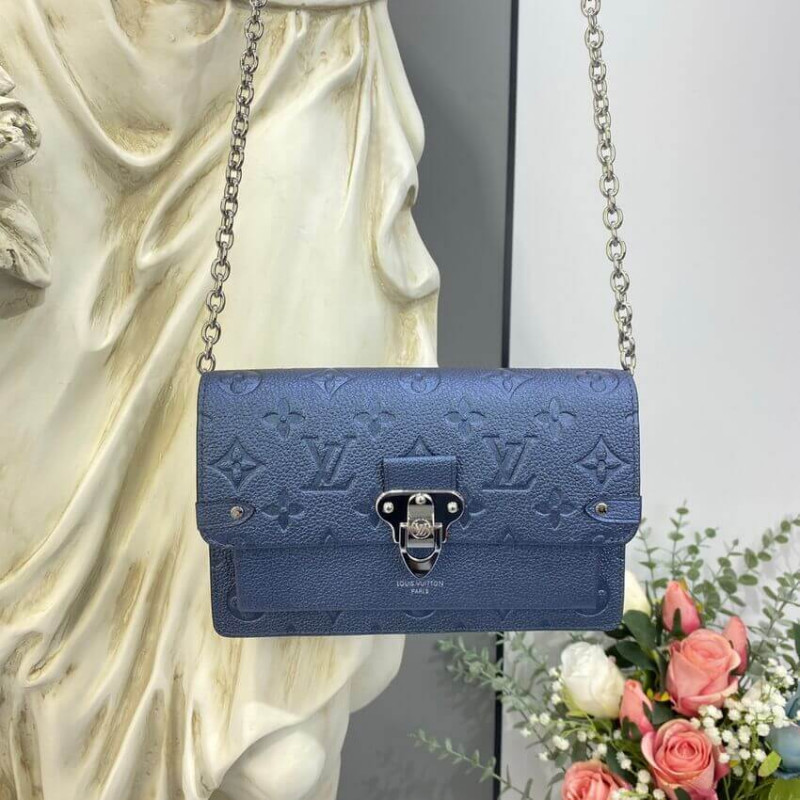 Wholesale Luxury Louis Vuitton Vavin Chain Wallet M59077 Navy Nacre - Image 3