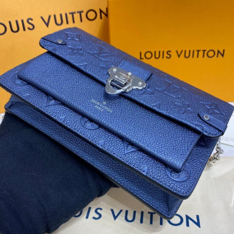 Wholesale Luxury Louis Vuitton Vavin Chain Wallet M59077 Navy Nacre - Image 7