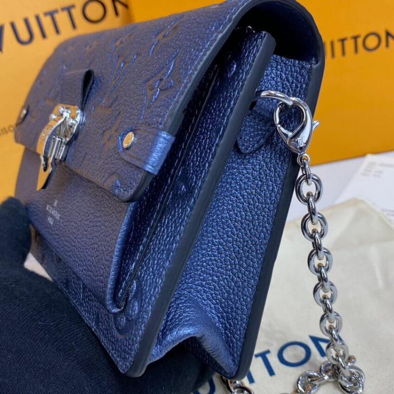 Wholesale Luxury Louis Vuitton Vavin Chain Wallet M59077 Navy Nacre - Image 8