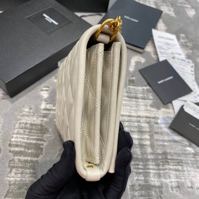 Wholesale Luxury Saint Laurent Becky Chain Wallet In Quilted Lambskin 585031 - Image 10