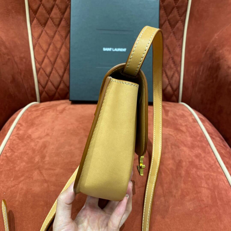 Wholesale Luxury Saint Laurent Kaia Ysl-Plaque Small Leather Satchel 619740 - Image 4