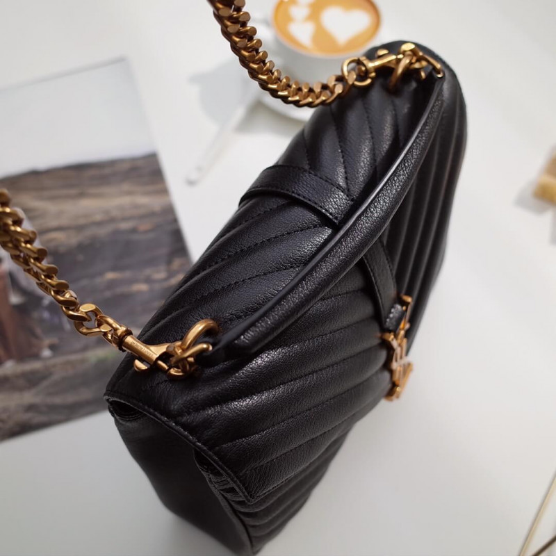 Wholesale Luxury Saint Laurent Medium College Bag 392737 Black - Image 4