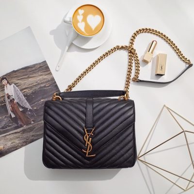 Wholesale Luxury Saint Laurent Medium College Bag 392737 Black