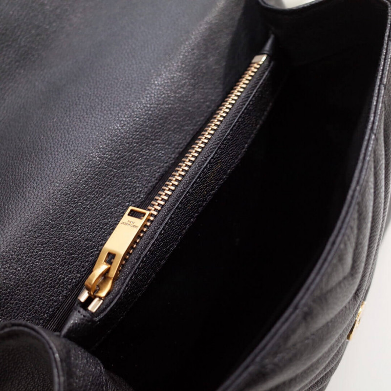 Wholesale Luxury Saint Laurent Medium College Bag 392737 Black - Image 8