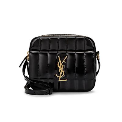Wholesale Luxury Saint Laurent Monogram Vicky Patent Leather Camera Bag 555052