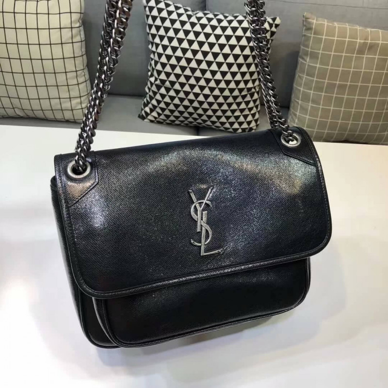 Wholesale Luxury Saint Laurent Niki Baby In Metallic Leather 498894 - Image 2