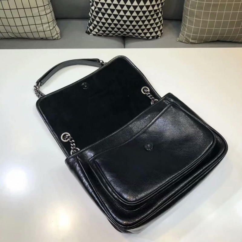 Wholesale Luxury Saint Laurent Niki Baby In Metallic Leather 498894 - Image 7