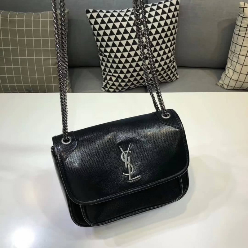 Wholesale Luxury Saint Laurent Niki Baby In Metallic Leather 533039 - Image 2