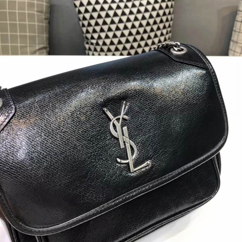 Wholesale Luxury Saint Laurent Niki Baby In Metallic Leather 533039 - Image 4