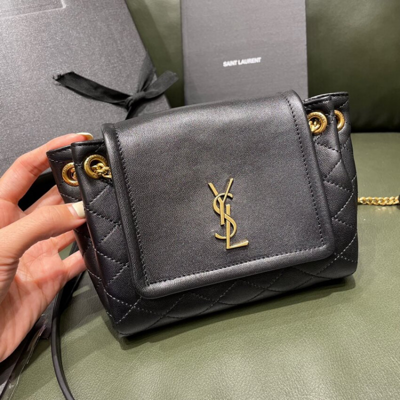 Wholesale Luxury Saint Laurent Nolita Mini Leather Shoulder Bag 672738 Black - Image 6