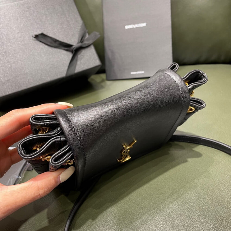 Wholesale Luxury Saint Laurent Nolita Mini Leather Shoulder Bag 672738 Black - Image 10