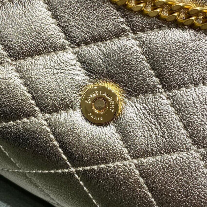 Wholesale Luxury Saint Laurent Nolita Mini Leather Shoulder Bag 672738 Champagne Gold - Image 18