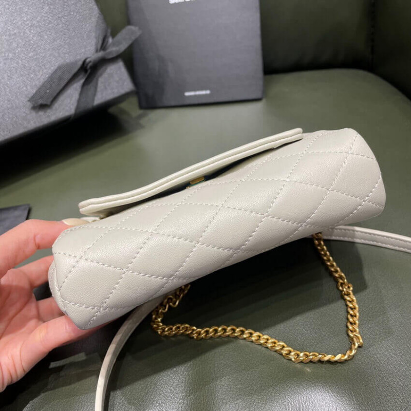 Wholesale Luxury Saint Laurent Nolita Mini Leather Shoulder Bag 672738 White - Image 8