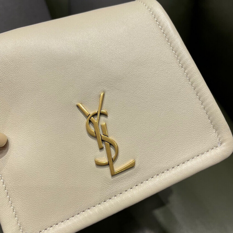 Wholesale Luxury Saint Laurent Nolita Mini Leather Shoulder Bag 672738 White - Image 10