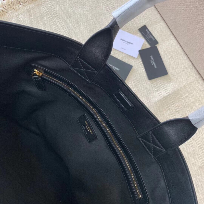 Wholesale Luxury Saint Laurent Shopping Tag En Cuir Et Toile 619757 - Image 11
