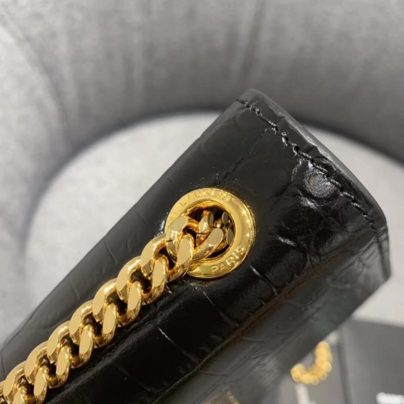Wholesale Luxury Saint Laurent Small Kate Tassel Chain Bag In Crocodile Leather 354120 - Image 5