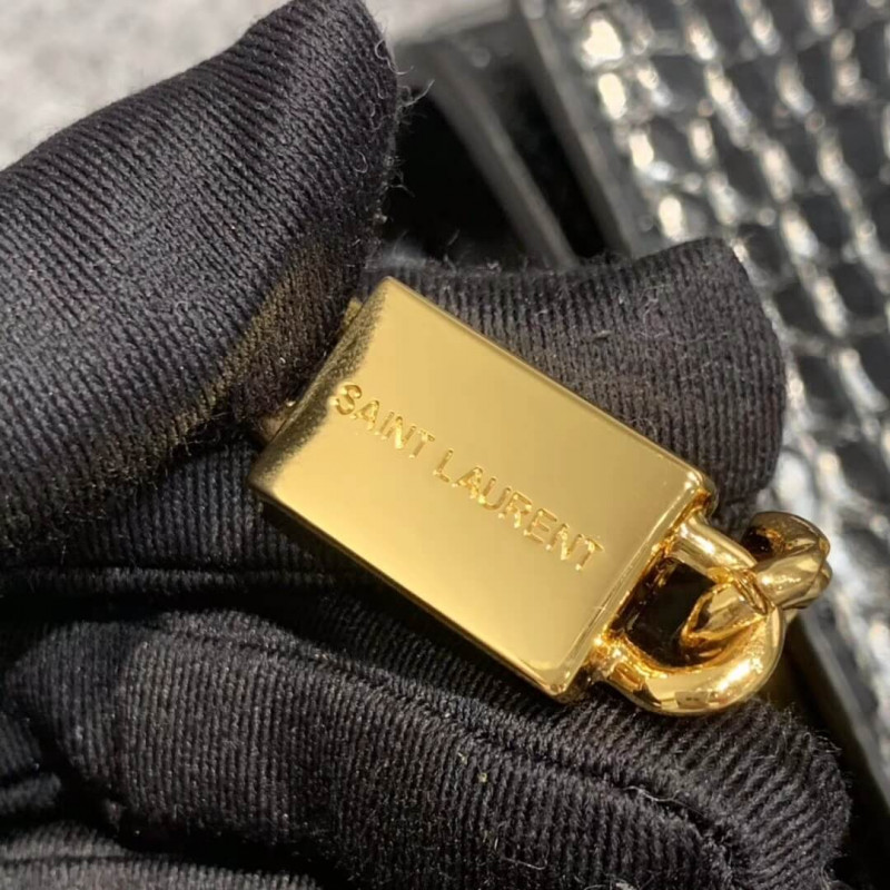 Wholesale Luxury Saint Laurent Small Kate Tassel Chain Bag In Crocodile Leather 354120 - Image 8