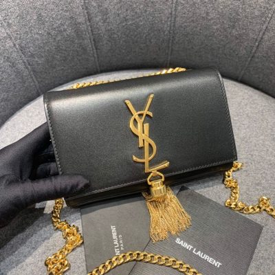 Alternative view of Wholesale Luxury Saint Laurent Smooth Calfskin Small Classic Monogram Kate Tassel Satchel 354120