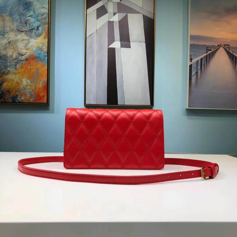 Wholesale Luxury Saint Laurent Ysl Angie Chain Bag In Quilted Lambskin 568906 - Image 3