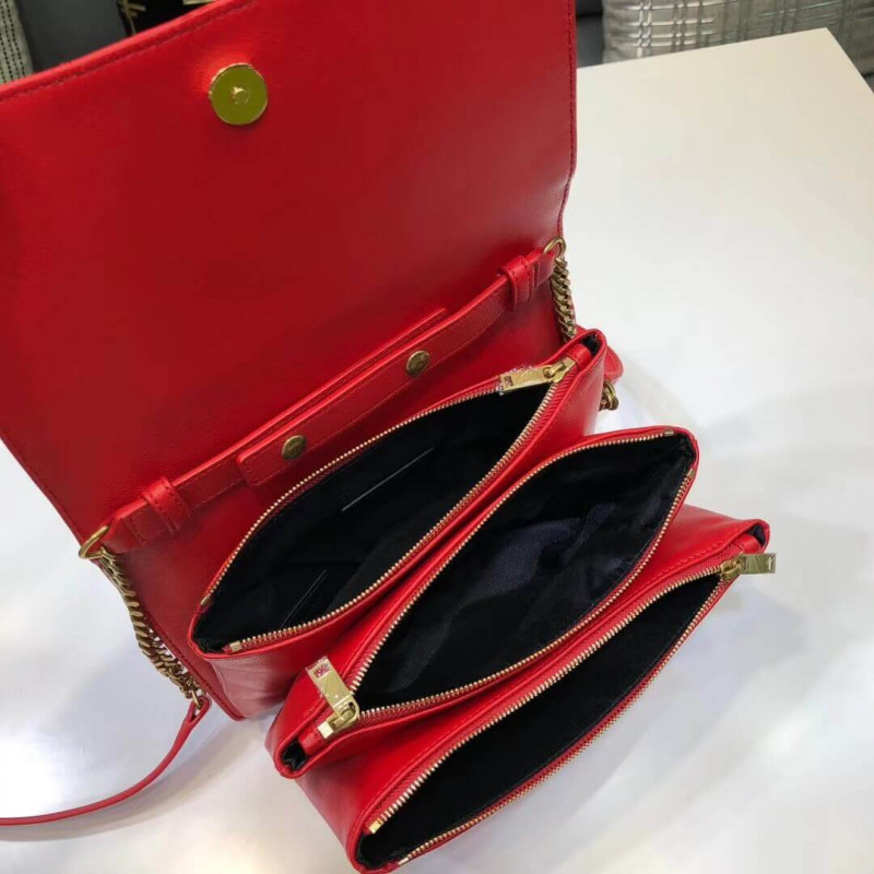 Wholesale Luxury Saint Laurent Ysl Angie Chain Bag In Quilted Lambskin 568906 - Image 9