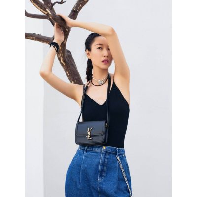 Alternative view of Wholesale Luxury Saint Laurent Ysl Solferino Small Satchel In Box Leather 634306