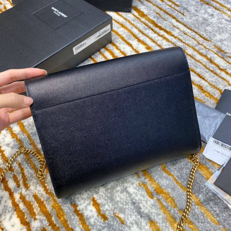 Wholesale Luxury Ysl Saint Laurent Cassandra Wallet On Chain In Grain Leather 582334 - Image 4