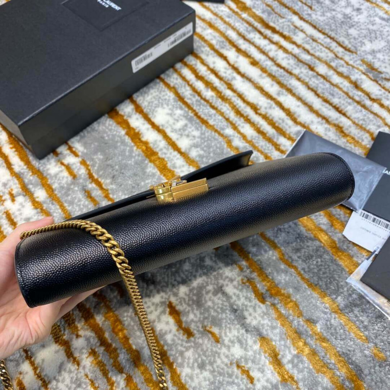 Wholesale Luxury Ysl Saint Laurent Cassandra Wallet On Chain In Grain Leather 582334 - Image 6