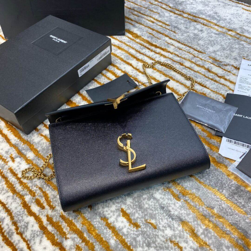 Wholesale Luxury Ysl Saint Laurent Cassandra Wallet On Chain In Grain Leather 582334 - Image 9