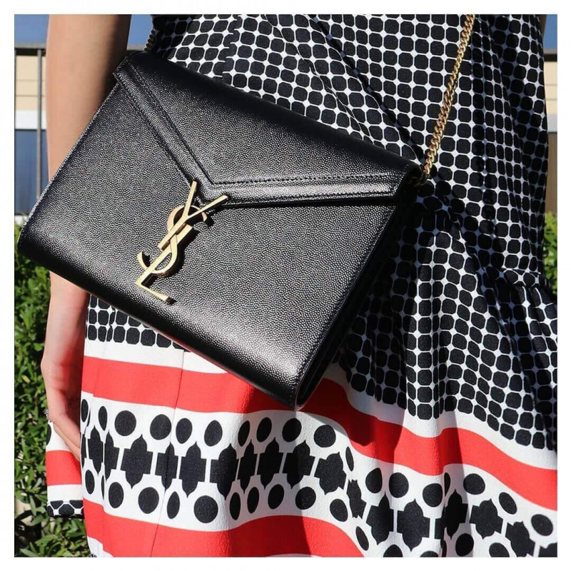 Wholesale Luxury Ysl Saint Laurent Cassandra Wallet On Chain In Grain Leather 582334