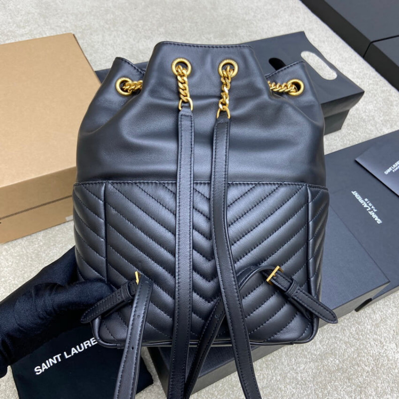 Wholesale Luxury Ysl Saint Laurent Joe Backpack 672609 In Black Lambskin - Image 9