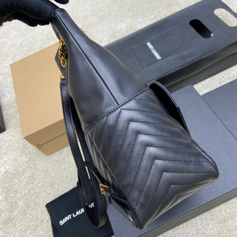 Wholesale Luxury Ysl Saint Laurent Joe Backpack 672609 In Black Lambskin - Image 10