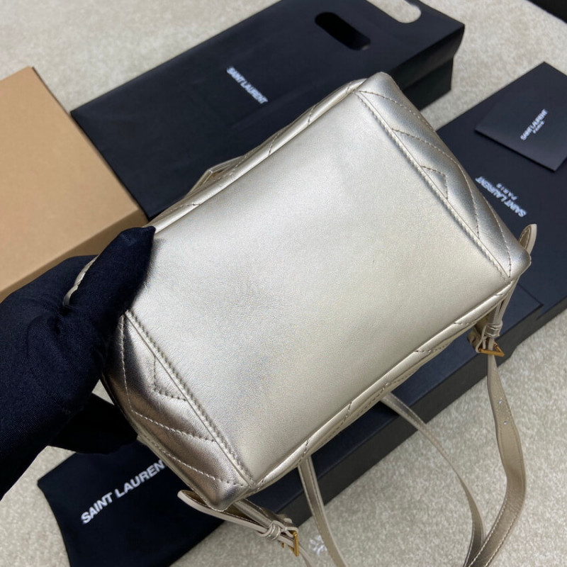 Wholesale Luxury Ysl Saint Laurent Joe Backpack 672609 In Champagne Gold Lambskin - Image 13