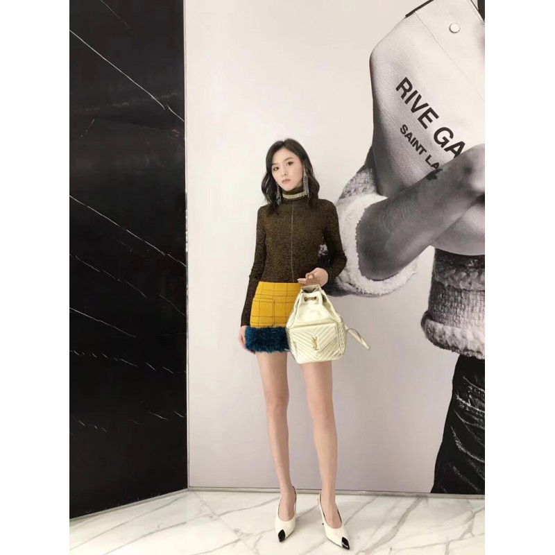 Wholesale Luxury Ysl Saint Laurent Joe Backpack 672609 In Champagne Gold Lambskin - Image 4