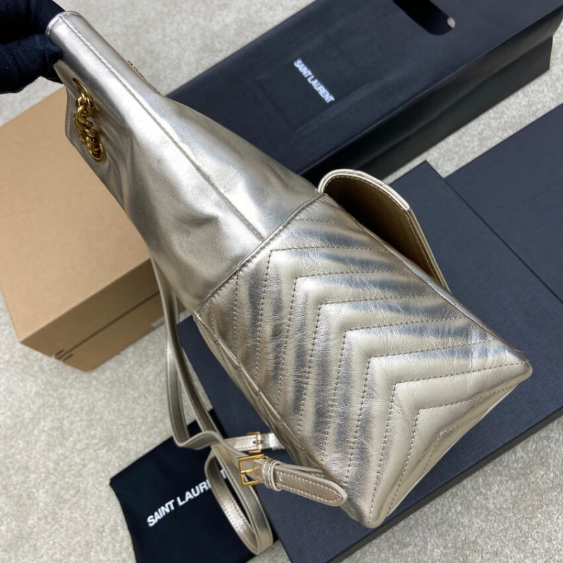 Wholesale Luxury Ysl Saint Laurent Joe Backpack 672609 In Champagne Gold Lambskin - Image 9