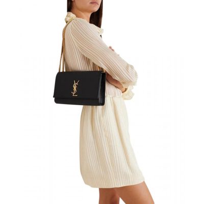 Alternative view of Wholesale Luxury Ysl Saint Laurent Kate Medium With Tassel In Grain De Poudre Leather 354119 Black