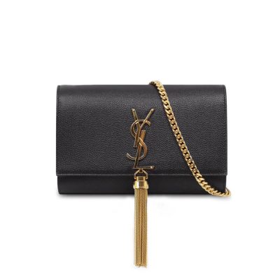 Wholesale Luxury Ysl Saint Laurent Kate Medium With Tassel In Grain De Poudre Leather 354119 Black