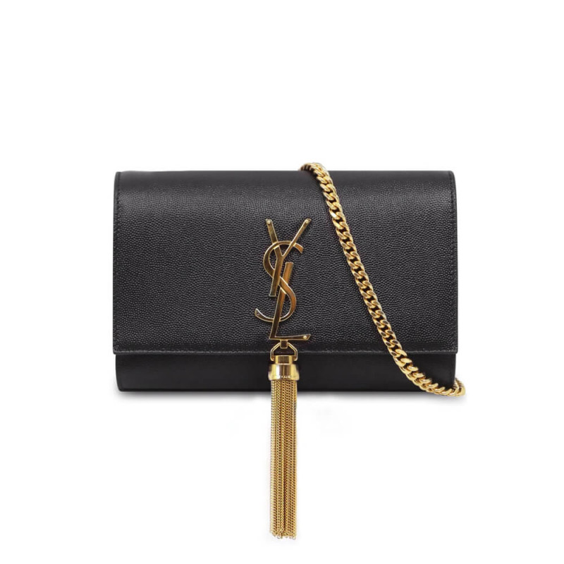 Wholesale Luxury Ysl Saint Laurent Kate Medium With Tassel In Grain De Poudre Leather 354119 Black