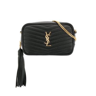 Wholesale Luxury Ysl Saint Laurent Lou Mini Camera Bag 585040 In Grain Leather Black