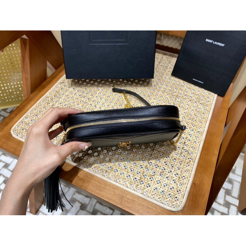 Wholesale Luxury Ysl Saint Laurent Lou Mini Camera Bag 585040 In Grain Leather Black - Image 6