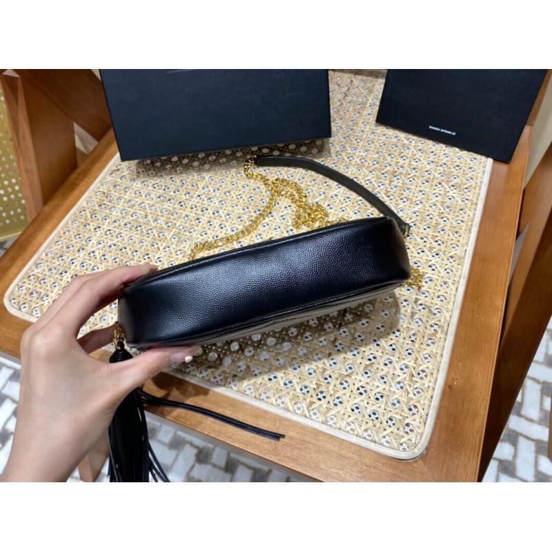 Wholesale Luxury Ysl Saint Laurent Lou Mini Camera Bag 585040 In Grain Leather Black - Image 8