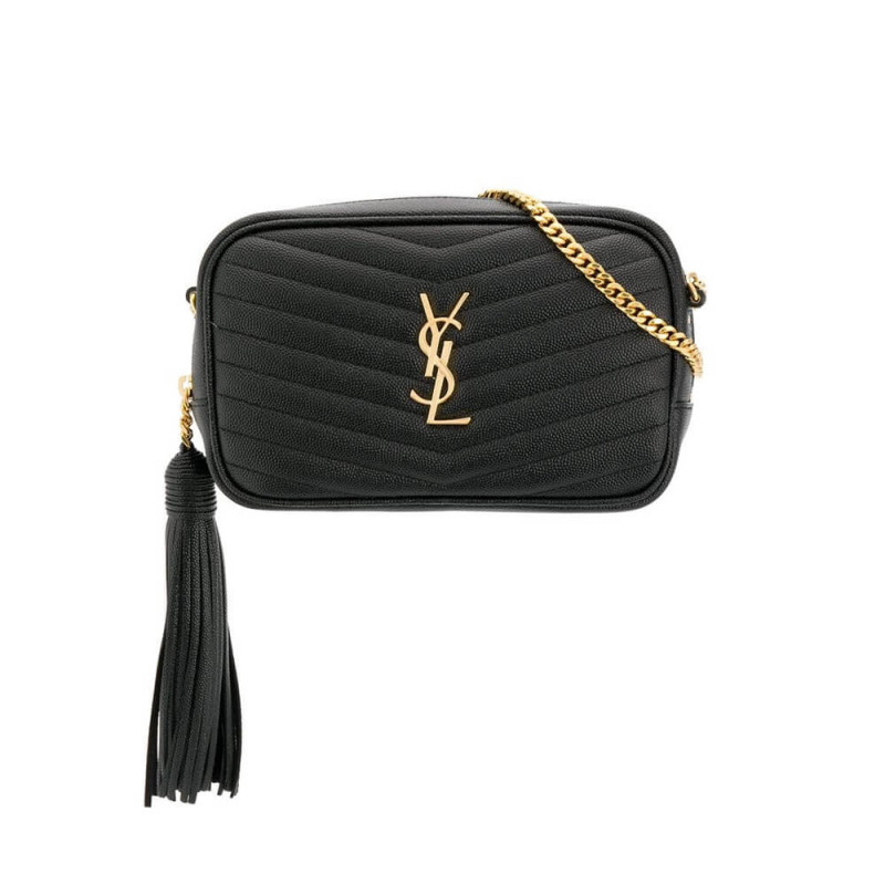 Wholesale Luxury Ysl Saint Laurent Lou Mini Camera Bag 585040 In Grain Leather Black