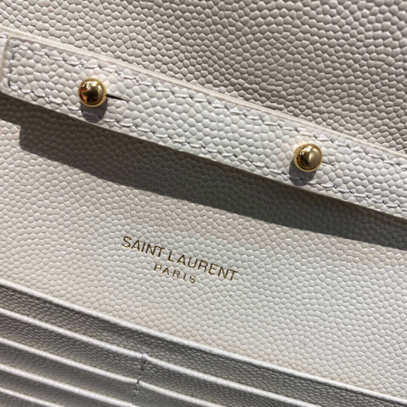 Wholesale Luxury Ysl Saint Laurent Monogram Chain Wallet In Mix Matelasse Grain Leather 620280 - Image 16
