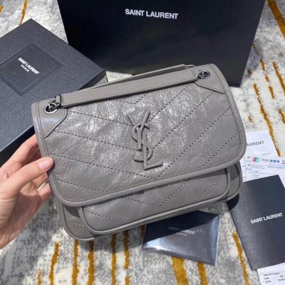 Wholesale Luxury Ysl Saint Laurent Niki Baby In Crinkled Vintage Leather 533037