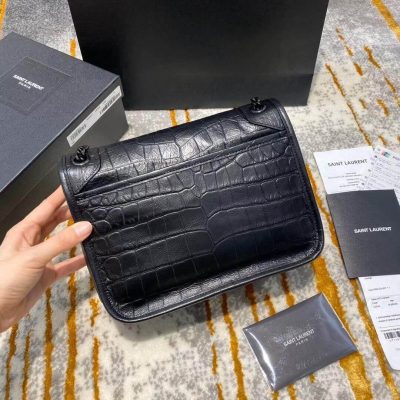 Alternative view of Wholesale Luxury Ysl Saint Laurent Niki Baby In Soft Crocodile-Embossed Leather 533037