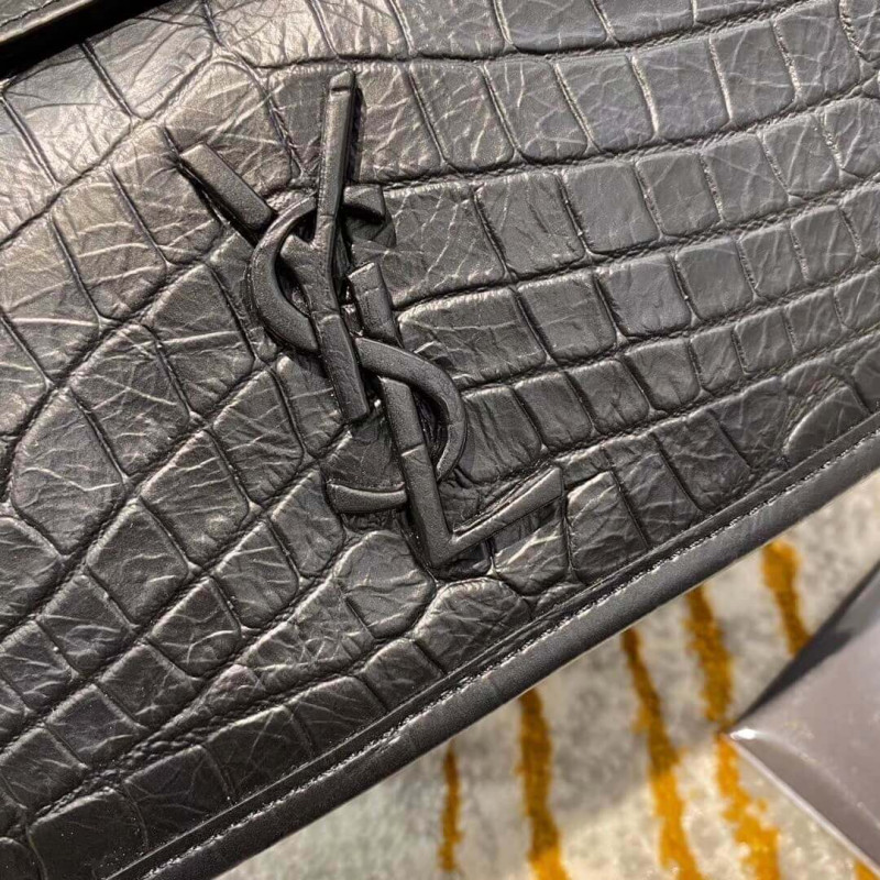 Wholesale Luxury Ysl Saint Laurent Niki Baby In Soft Crocodile-Embossed Leather 533037 - Image 7