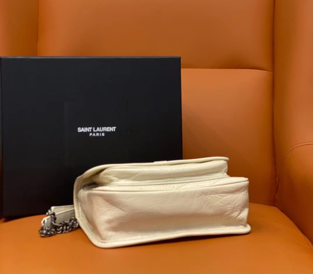 Wholesale Luxury Ysl Saint Laurent Niki Baby Mini Quilted Crinkled Glossed-Leather Shoulder Bag 6331600En04 - Image 5