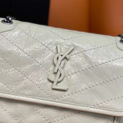 Alternative view of Wholesale Luxury Ysl Saint Laurent Niki Baby Mini Quilted Crinkled Glossed-Leather Shoulder Bag 6331600En04