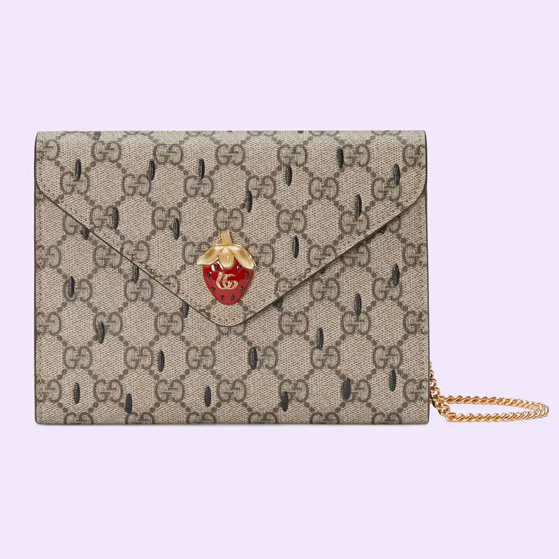 Wholesale Luxury Gucci Double G Strawberry Bag