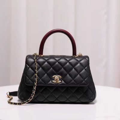 Wholesale Luxury Chanel Coco Handle Red 24*14*10Cm A92990